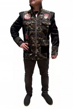 Karnevalskostüm Herren Militär ARMY Camouflage Hochwertige Jacke Fasching Patch